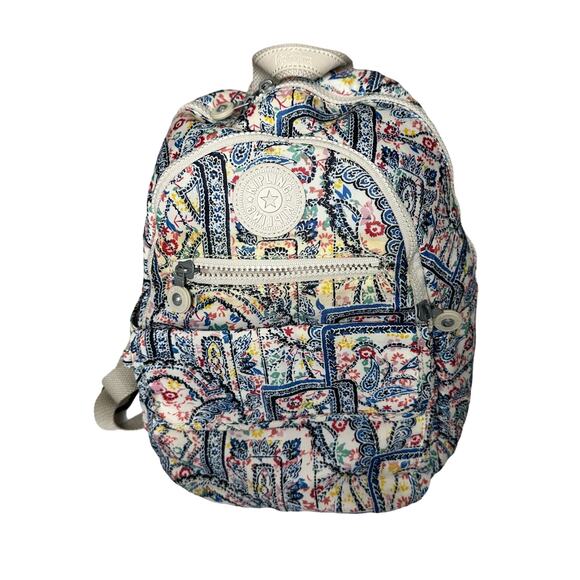 Kipling medium to small backpack purse floral, 13x8x6, for both girls & women - Picture 2 of 16